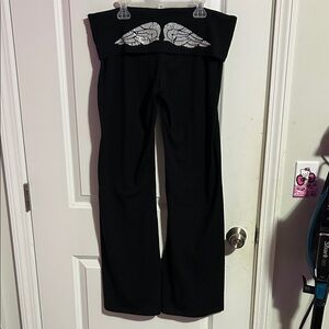 Victoria’s Secret fold over flare yoga pants